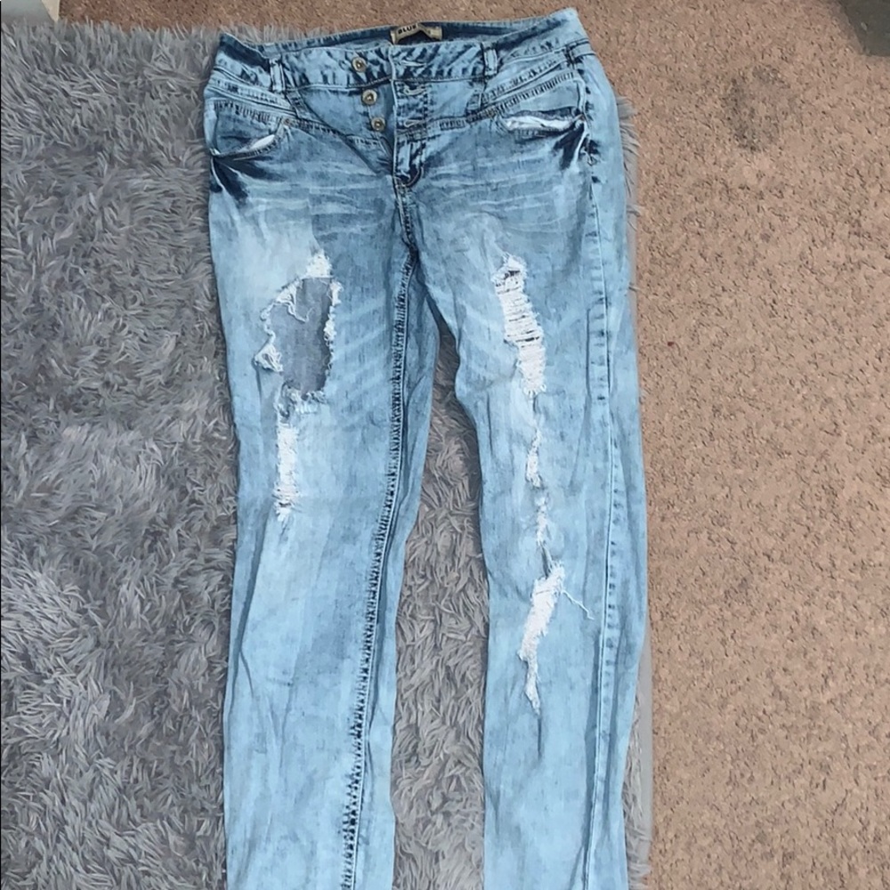 rue 21 ripped mom jeans